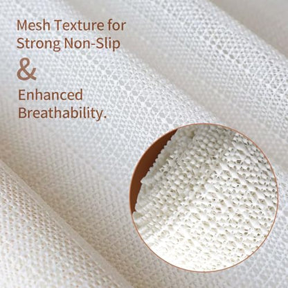 78.7×78.7 Table Padding Under Tablecloth, Non Slip Tablecloth Underlay with Mesh, Keep Tablecloths from Sliding, Anti Slip Rug Pad for Carpet Grippers, Rug Gripper for Tile Floors, Drawer Liner