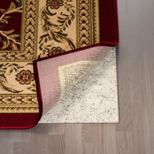 Ottomanson Non Slip Rug Pad Grip 3x16 1/8 Thick, Protection for Any Flooring Surface, Keep Your Runner Rug and Area Rugs in Place, 2'7" x 16', Beige