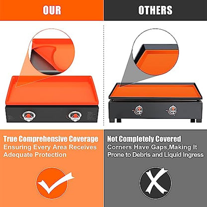 Silicone Griddle Mat Cover for Blackstone - 22 Inch True All-Encompassing Coverage Heavy Duty Food Grade Grill Buddy Mat, All Season Cooking Surface Protective Cover