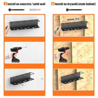 TORACK Spray Bottle Holder Wall Mount, 2-Pack Spray Can Rack for Garage | Workshop & Utility Room Aerosol Can Storage Holder