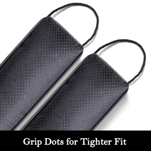 Door Draft Stopper with Removable Cover, 38", Gray, 2-Pack | Weighted Gap Filler, Blocks Hot and Cold Air, All-Season Seal, Easy Install, Noise & Wind Blocker, Home Essentials