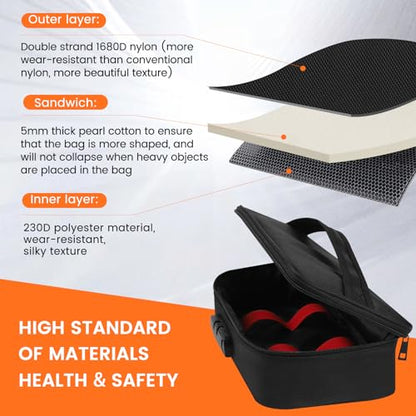 Discreet Lockable Storage Toy Bag Box Organizer Container (Small) | Private storage with combination lock, protective padding and travel-friendly design.