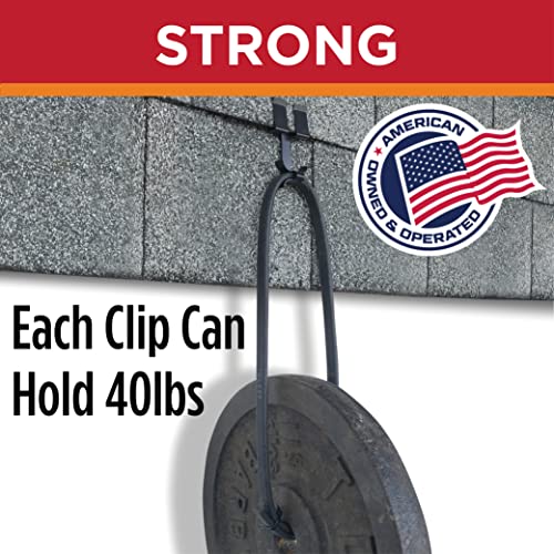 Roof Clips, Safe for Heat Tape, Electric Cable & Roof Heat Cable Installation, Prevents Roof Damage, Easy Nail-Free Outdoor Cable Clips, Your Ultimate Cable Clip (.325-25 Pack)