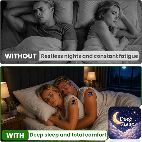 Premium 60 Count Sleep Patches with Valerian Root and Melatonin Extra Strength for Adults - Natural Relaxation and Deep Calm Home Support Patch At Night
