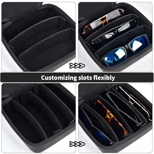 Travel Sunglass Organizer Case for Quay Polarized Sunglasses Men Women, Trendy Glasses Storage Box (Bag Only)