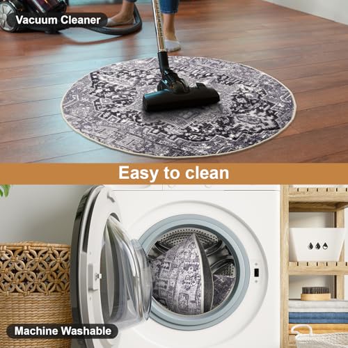 Recliner Chair Mat, Non Skid Round Furniture Pad, Recliner Pads for Hardwood Floors, Circular Small Circle Rug Pad, Furniture Pad 31.5inch Diameter Low Pile Heavy Duty Non Slip Multi-Purpose Rug