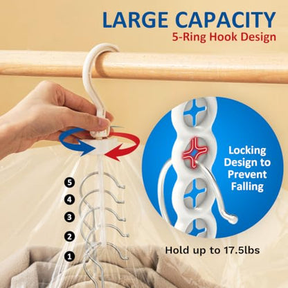 Hanging Vacuum Storage Bags, Space Saver Vacuum Seal Bags for Cloth, 6 Long | Vacuum Seal Bags for Clothing, Hanging Garment Storage for Jackets, Suits, Dresses, Winter Clothes Storage Closet Organizer