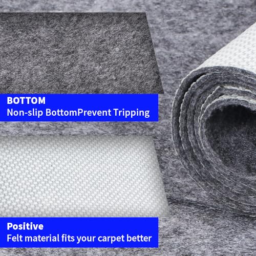 Waterproof Non-Slip Rug Pad 8x10 for Large Area Rugs Durable Felt Floor Protection pad for All Floors, Suitable for Cutting. Rug Pads Keep Rugs in Place and Provide Cushioning