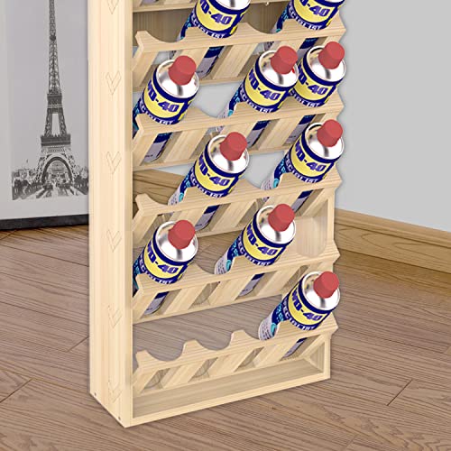 MYOYAY 6-Tier 24 Holes Spray Paint Can Rack, Wall Mount Storage Holder | Spray Bottle Organizer for Garage, Workshop & Craft Room, Space-Saving Paint Can Storage Rack with Easy Access Display
