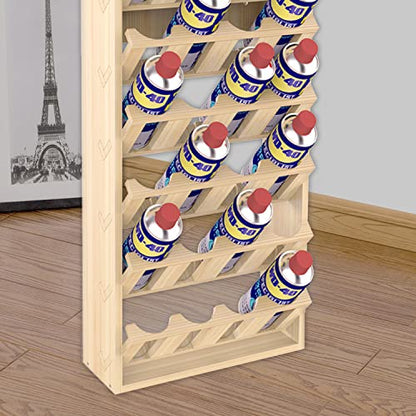 MYOYAY 6-Tier 24 Holes Spray Paint Can Rack, Wall Mount Storage Holder | Spray Bottle Organizer for Garage, Workshop & Craft Room, Space-Saving Paint Can Storage Rack with Easy Access Display