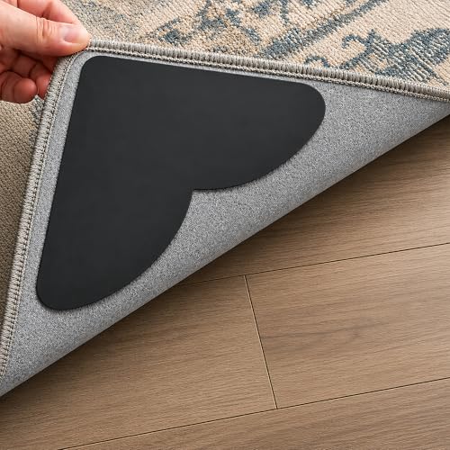 20pcs Rug Tape on Floor, Non Slip, for Hardwood Floors and Tiles | Rug Tape on Floor | Rug Corner Pads Grippers | Reusable