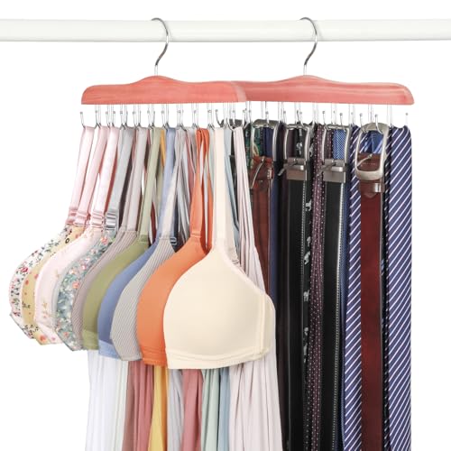 Bra Hangers for Closet Organizer, Cedar Wooden Han... (2 Count | Cedar | Cedar Wood)
