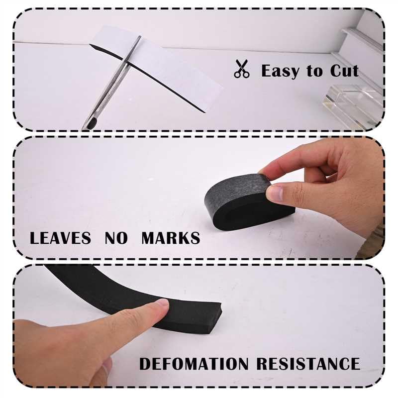 Black Foam Weathe Stripping 2 inch Wide x 1/4 inch Thick,Closed Cell Foam Tape with Self-Adhesive,Single Sided Weatherstripping for Window, Door Seal,High Density Weatherstrip 16.5 Feet