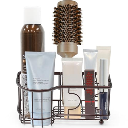 Simple Houseware Multi-Functional 6 Slots Toothbrush Holder, Bronze