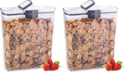 ProKeeper Cereal Keeper, 3-Quart, Airtight Seal, BPA-Free Plastic Storage Container (Pack of 2)