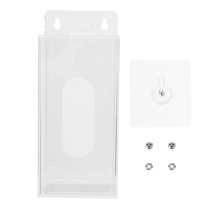 Wall Mount Glove Box Holder Mask Dispenser and Gloves Storage Box for Labs Hospitals Offices Food Service Acrylic 9.44 X 3.93 X 3.74 in