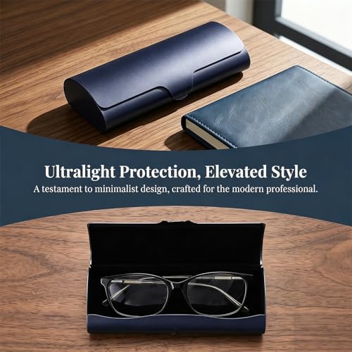 Philley Aluminum Ultra-Light Eyeglasses Slim Reading Glasses Case | Hard Shell Nearsighted Portable Travel Metal Eyeglass Case Spectacles Protection for Women & Men