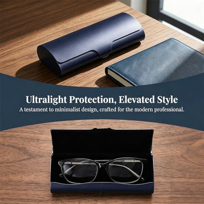 Philley Aluminum Ultra-Light Eyeglasses Slim Reading Glasses Case | Hard Shell Nearsighted Portable Travel Metal Eyeglass Case Spectacles Protection for Women & Men