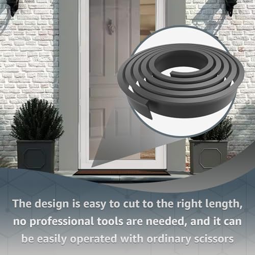 2Pcs Replacement for Andersen Storm Door Botton Sweep Fin Weatherstrip | Compatible with Andersen Pull-Down Storm Door Bottom Seal Sweep Replacement - Black