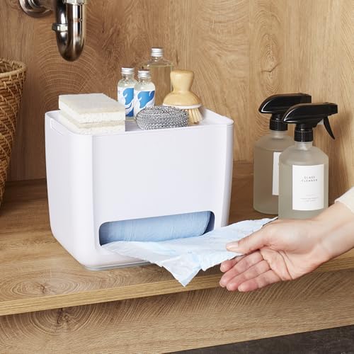 YouCopia SinkSuite Trash Bag Dispenser, Garbage Bag Holder, Top Lid Storage