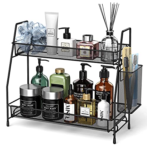 Bathroom Organizer Countertop, Spice Rack Organize... (Iron)