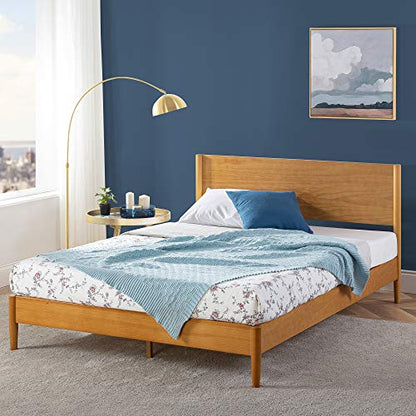 Zinus Allen Mid Century Wood Platform Bed Frame, Queen