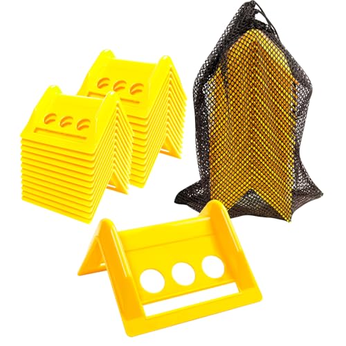 24 Pack 4" Flatbed Edge Corner Protectors for Cargo Load, Compatible with 4 Inch Winch Ratchet Straps, Plastic Tie down Strap Protector with Carrying Case for Flatbed Truck Shipping