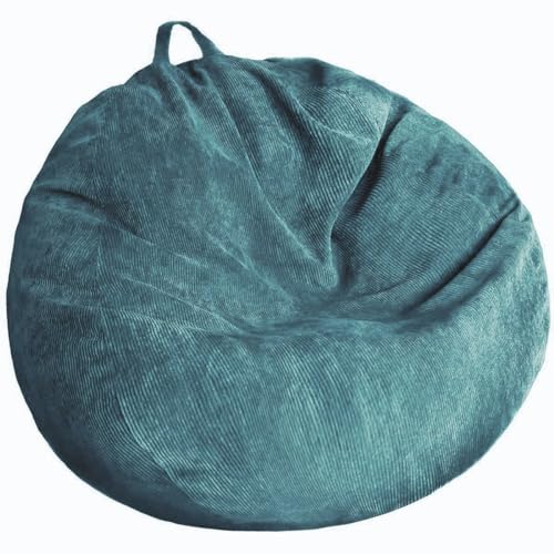Stuffed Animal Storage Bean Bag Chair Cover (No Filler) Washable | Bean Bag Cover Storage- Washable Ultra Soft Corduroy Cover for Organizing Plush Toys or Textile, Sack Bean Bag