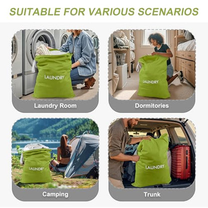 WiseBoy Travel Laundry Bag Dirty Clothes Organizer, Extra Large Laundry Bag | Oversized Laundry Bag, Zippered Nylon Wet Dry Storage Bag for College Dorm, Camping, Caravan, Foldable, Washable, 120L