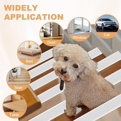 Dog Cat Scratching Window Sill Protector, Self-Adhesive Anti-Scratch Guard for Walls, Furniture - Slip Resistant Pet Shield