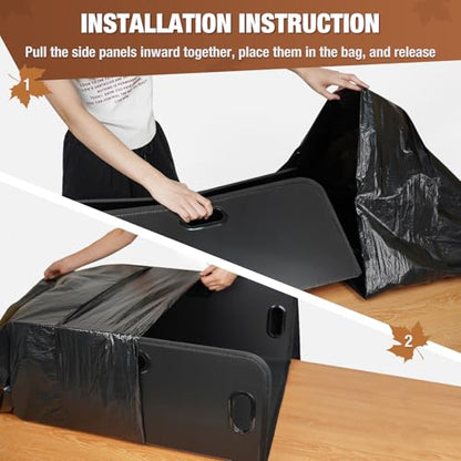 Touri Lawn Trash Bag Holder, Reuseable Garbage Frame, 2 Packs | Holds 30-42 Gallon Bags, Leaf Collector, For Camping Yard Weeding and Party
