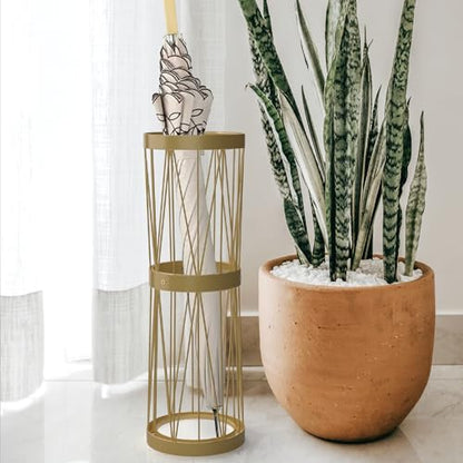 Mango Steam Pluvian Soakstone Umbrella Holder (Tall, Gold)