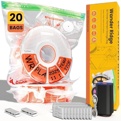 20 PCS 3D Printer Filament Storage Bags Vacuum Sto...