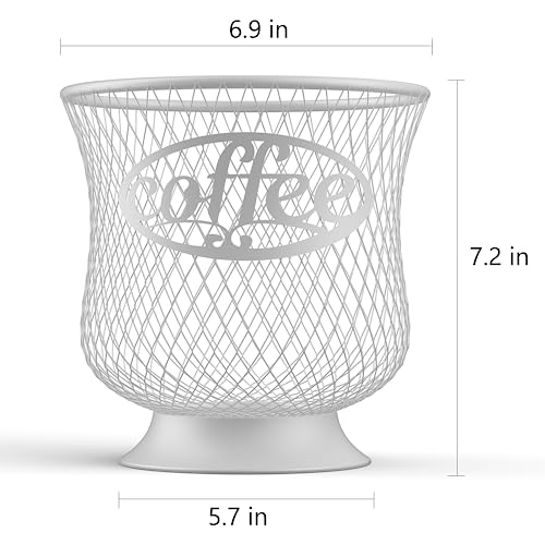 Coffee Pod Holder, Sturdy K Cup Organizer, Large Capacity K Cup Storage for Keuring Espresso Capsule Coffee Creamer, Easy to Refill and Organize for Cafe Bar, Coffee Bar Decor