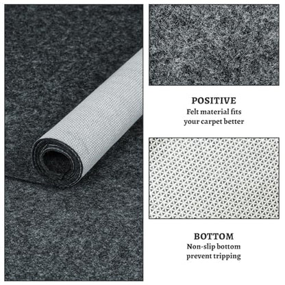 100% Waterproof Rug pad, 6x9 ft Area Rug Non-Slip Rug Pads, Carpet Pads for All Floors and finishes, Felt pad for Hardwood Floors, Keep Carpets in Place Soft and Secure