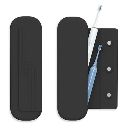 Silicone Toothbrush Travel Case, Pro Large Toothbrush Case for Traveling | Electric & Manual Toothbrush Travel Cover for Men and Women, Portable Toothbrush Holder for Trave, Gym, Business Trip, School