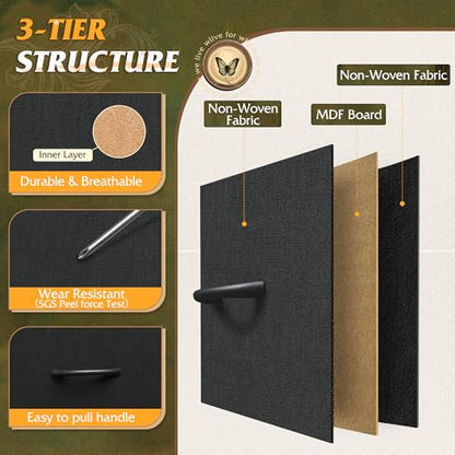 WLIVE Tall Dresser for Bedroom, 6 Drawer Dresser, Black | 6 vertical fabric drawers, Tall vertical design, Bedroom or closet use, Dresser for small spaces, Chest of drawers