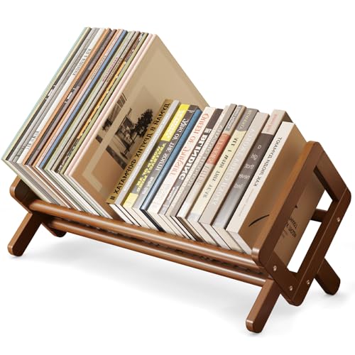 Premium Desktop Bookshelf, Bamboo Desk Bookshelf,... (Brown | Bamboo)