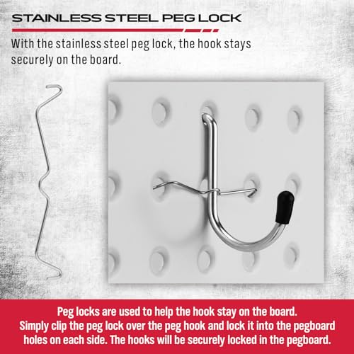 Ultimate 121-Piece Pegboard Hooks Set, Pegboard Accessories with Metal Hooks, Durable Peg Board Organizer Accessories, Pegboard Bins, Peg Board Tool Utility Hooks
