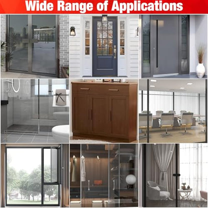 Door Draft Stopper for Side of Door Frame 1.97 in x 20 Ft T-Shaped Silicone Weather Stripping Door Seal Strip Draft Blocker - Clear