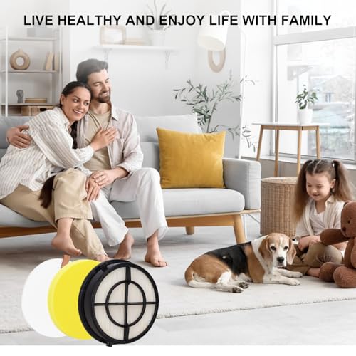 Replacement Filters for Bissell Pet Hair Eraser Vacuum: Compatible with Bissell Pet Hair Eraser Vacuum Filter 27909,24613,2790,2790W,2475 Series, 2 Pack