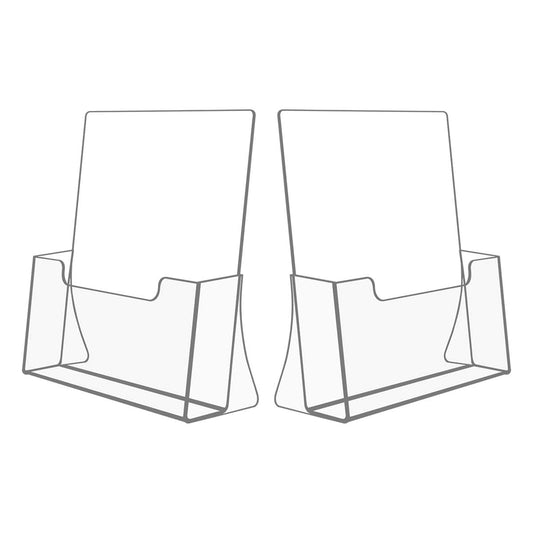 Acrylic Brochure Holder 8.5 X 11, Flyer Holder Sta... (clear | Acrylic)