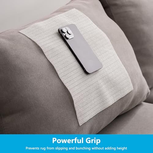 9X12 FT Non-Slip Rug Pad Gripper for Hardwood Floors, Tile, & Carpet – Anti-Slip Rug Pads to Keep Area Rugs Secure and in Place, Protects Floors, Prevents Slipping and Sliding