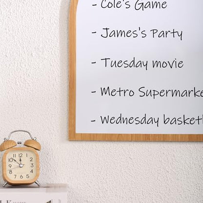 Mr. Pen- Dry Erase Board, 16" x 12", Wooden Frame, Boho Design