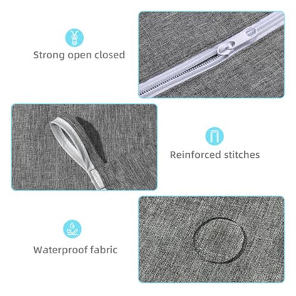 KEEPJOY Hanging Laundry Hamper Bag with 2 Different Types of Hooks, Size 20 x 30 Inch Door Laundry Hamper Storage Bag for Dirty Clothes, Blankets, and Toys (Grey, 1-Pack)