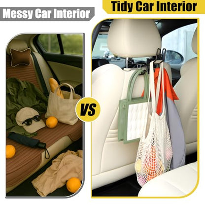 Hard Hat Holder for Truck Car Helmet Organizer, Triple Hooks, Black, 1 Pcs | Hard Hat Accessories, Car & Truck Cap, Jacket & Tool Bag Organizer, Safety Helmet Holder, Hook Rack, Work Gear Storage