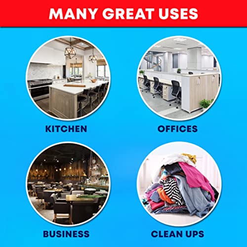 45 Gallon Trash Bags Heavy Duty, (Huge 100 Bags w/Ties) Clear Recycling Extra Large Trash Bag Liners. 40 Gallon, 42 Gallon, 44 Gallon, 45 Gallon, 31 Gallon, 32 Gallon, 39 Gallon Clear Trash Can Liners