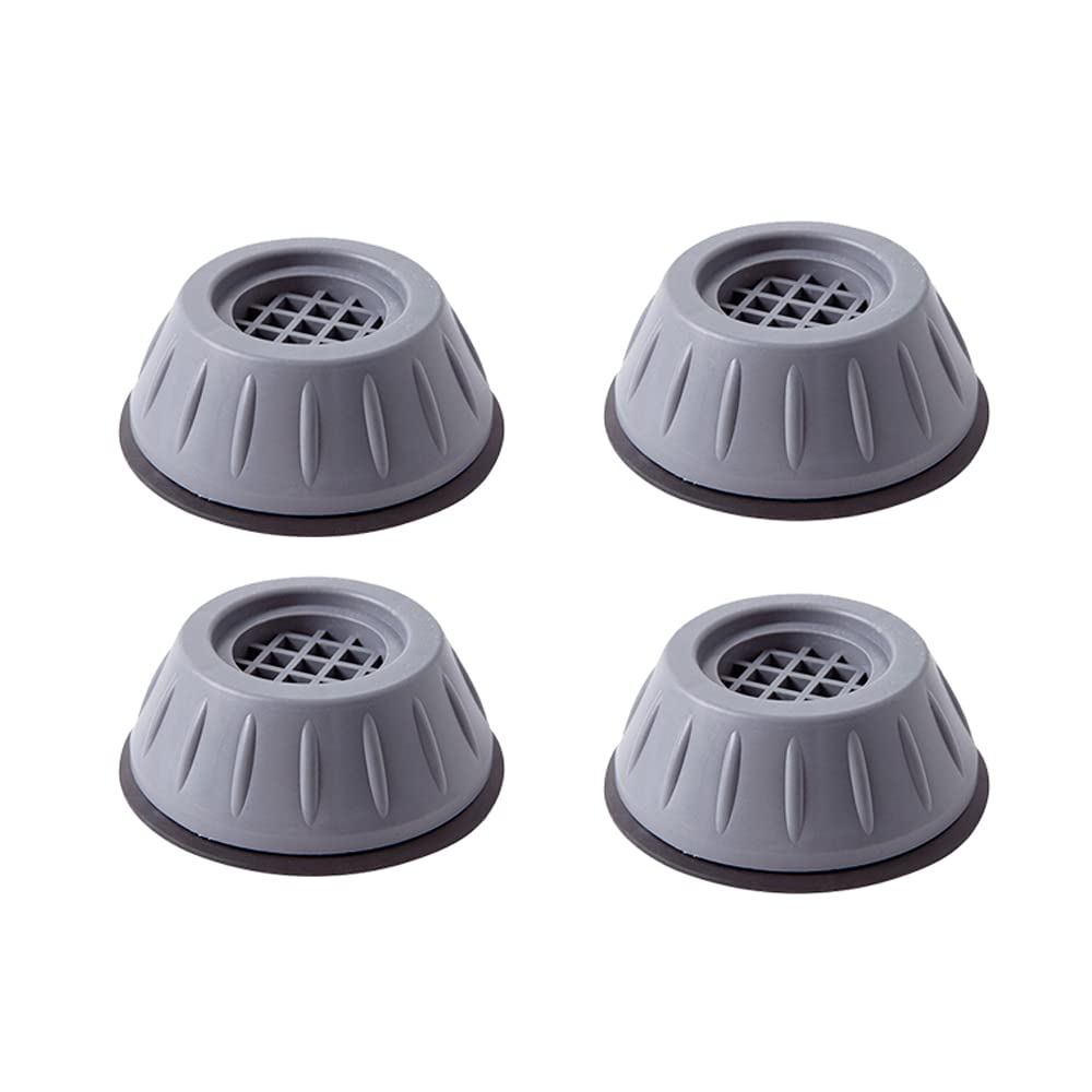 Mwellewm Anti Vibration Pads for Washing Machine Shock and Noise Reducing Washing Machine Support Anti Slip Vibration Rubber Washing Machine Feet Dryer Washer Vibration Stabilizer(1.7D x 0.16 H)