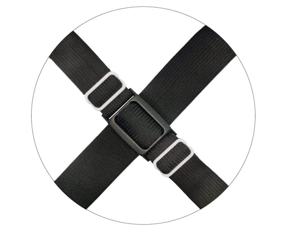 Bed Sheet Straps Adjustable Crisscross Sheet Clips Suspenders to Keep Your Bed Tidy (Black)