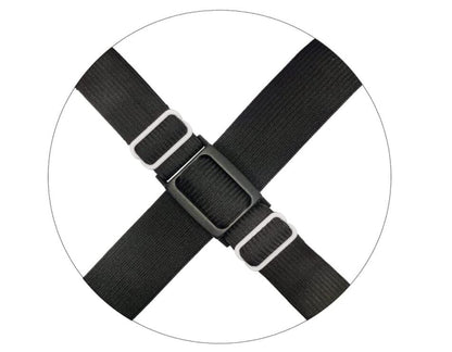 Bed Sheet Straps Adjustable Crisscross Sheet Clips Suspenders to Keep Your Bed Tidy (Black)